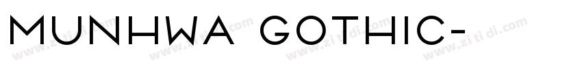 Munhwa Gothic字体转换